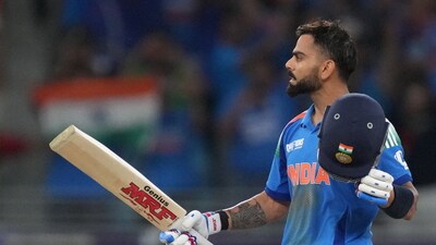 Virat Kohli roared back in form and slammed a majestic century against arch-rivals against Pakistan in the group stage as India registered a clinical win. (PTI) Virat Kohli roared back in form and slammed a majestic century against arch-rivals against Pakistan in the group stage as India registered a clinical win. (PTI)