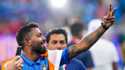 Hardik Pandya was integral to India's winning campaigns in the T20 World Cup and the Champions Trophy, both of which came just under nine months apart. (PTI)