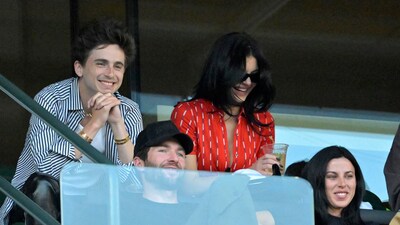 American and French actor Timothee Hal Chalamet and Kylie Jenner attend the the BNP Paribas Open at Indian Wells 2025at the Indian Well Tennis Garden. (Jayne Kamin-Oncea / IMAGN IMAGES via Reuters Connect)
