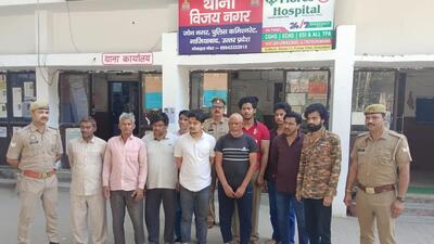 The 11 accused who were arrested on Wednesday. (Sakib Ali/HT Photo)