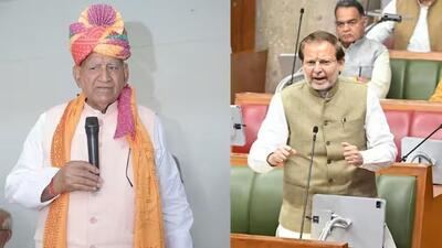 The controversy stemmed from a spat between BJP MLAs Ram Kumar Gautam and Arvind Sharma (right), who is also the state tourism minister, during a discussion on governor Bandaru Dattatraya’s address on Tuesday. (File photos) The controversy stemmed from a spat between BJP MLAs Ram Kumar Gautam and Arvind Sharma (right), who is also the state tourism minister, during a discussion on governor Bandaru Dattatraya’s address on Tuesday. (File photos)
