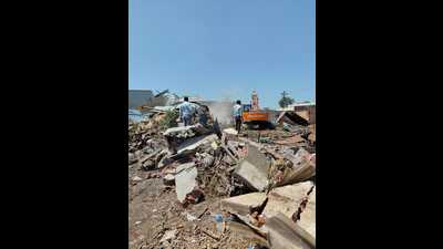 This has cleared about two lakh square meters of road space, easing traffic congestion, said officials. (HT PHOTO)