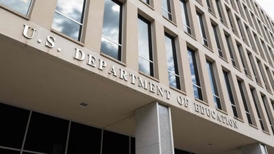 The US Department of Education in Washington, DC, on March 6, 2025. (AFP) The US Department of Education in Washington, DC, on March 6, 2025. (AFP)