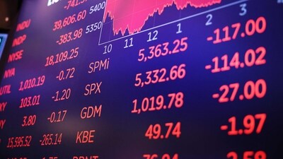 The S&P 500 dropped 0.76 per cent, while the tech-heavy Nasdaq slipped 0.18 per cent on Tuesday. (Getty Images via AFP) The S&P 500 dropped 0.76 per cent, while the tech-heavy Nasdaq slipped 0.18 per cent on Tuesday. (Getty Images via AFP)