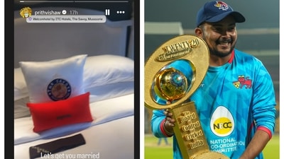 Prithvi Shaw's Insta story on the wedding of Rishabh Pant's sister Prithvi Shaw's Insta story on the wedding of Rishabh Pant's sister