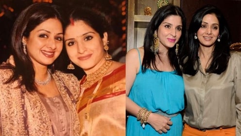 Sridevi with Maheep Kapoor Sridevi with Maheep Kapoor