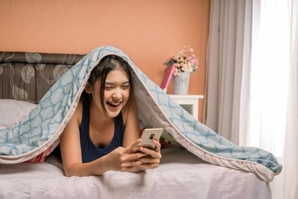 Scrolling memes and reels makes one break out in laughter. (Shutterstock) Scrolling memes and reels makes one break out in laughter. (Shutterstock)