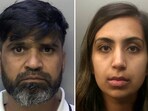 Custody images of Urfan Sharif and Beinash Batool, the parents of a 10-year-old UK-Pakistani girl who was tortured and killed by them. Custody images of Urfan Sharif and Beinash Batool, the parents of a 10-year-old UK-Pakistani girl who was tortured and killed by them.