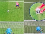 Julian Alvarez's penalty was disallowed 