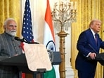 US President Donald Trump and Prime Minister Narendra Modi during a joint press conference in the East Room of the White House in Washington DC on February 13, 2025. US President Donald Trump and Prime Minister Narendra Modi during a joint press conference in the East Room of the White House in Washington DC on February 13, 2025.