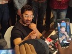 Aamir Khan meets the press ahead of his 60th birthday.
