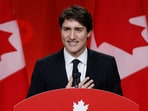 Outgoing Canadian Prime Minister Justin Trudeau during his farewell speech at Liberal Party's convention in Ottawa.
