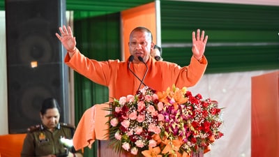 Uttar Pradesh CM Yogi Adityanath calls for strict prohibition of high-volume DJs during Holi (HT FILE ) Uttar Pradesh CM Yogi Adityanath calls for strict prohibition of high-volume DJs during Holi (HT FILE )