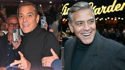 George Clooney entering his brunette era has fans demanding he bring back the salt and pepper hair George Clooney entering his brunette era has fans demanding he bring back the salt and pepper hair