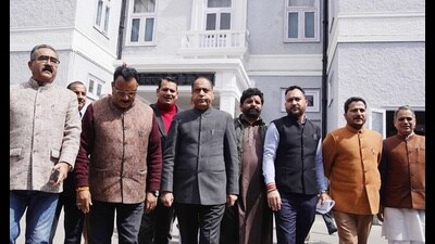 Leader of the Opposition, Jai Ram Thakur, joined in to accuse the government of trying to conceal the information on the pretext that “information is being collected”. Thakur also questioned if the grants were released to Mahila Mandals in Dehra only or in other places also and asked whether or not the government would provide information during the current session of the assembly. (HT Photo) Leader of the Opposition, Jai Ram Thakur, joined in to accuse the government of trying to conceal the information on the pretext that “information is being collected”. Thakur also questioned if the grants were released to Mahila Mandals in Dehra only or in other places also and asked whether or not the government would provide information during the current session of the assembly. (HT Photo)