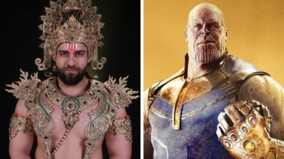 Mahir Pandhi, who plays Bali in Veer Hanuman, compares the character with Marvel's Thanos. Mahir Pandhi, who plays Bali in Veer Hanuman, compares the character with Marvel's Thanos.