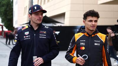 McLaren's Lando Norris and Red Bull's Max Verstappen during testing (REUTERS) McLaren's Lando Norris and Red Bull's Max Verstappen during testing (REUTERS)