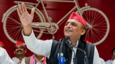Lucknow: Samajwadi Party President Akhilesh Yadav addresses press conference at party office in Lucknow, Thursday, March 13, 2025. (PTI) Lucknow: Samajwadi Party President Akhilesh Yadav addresses press conference at party office in Lucknow, Thursday, March 13, 2025. (PTI)