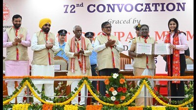While the university has arranged the medals, they were not presented during the convocation. (HT)