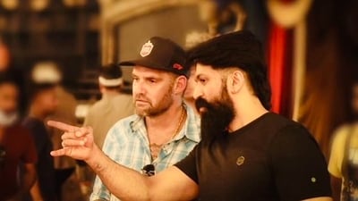 American action director JJ Perry posted a picture with Yash from the sets of Toxic. American action director JJ Perry posted a picture with Yash from the sets of Toxic.