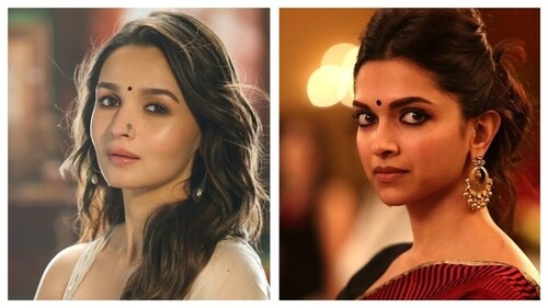 Capture the traditional big, bold eyes look from Alia Bhatt and Deepika Padukone. (Pinterest) Capture the traditional big, bold eyes look from Alia Bhatt and Deepika Padukone. (Pinterest)