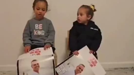 The children of Israeli hostage Omri Miran pleaded to US President Donald Trump to bring their father back home (Screengrab/ Lishi Lavi-Miran)