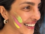 Priyanka Chopra dropped pictures from her working Holi from the sets of SSMB 29. Priyanka Chopra dropped pictures from her working Holi from the sets of SSMB 29.