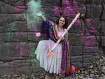 Actor Apoorva Arora channels her dilli ki kudi vibe to celebrate Holi, in an exclusive shoot with HTCity.