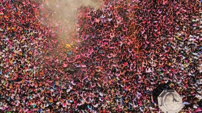 Holi is celebrated in India by applying dry powder colour called ‘gulaal’. Here are a few pictures of this festival from different cities across India. (AP)