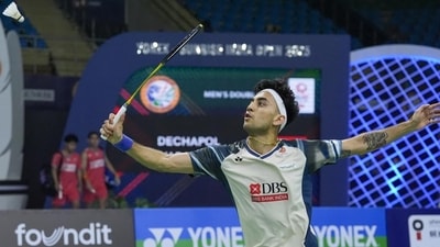Lakshya Sen falls to Li Shi Feng in All England quarterfinals (PTI) Lakshya Sen falls to Li Shi Feng in All England quarterfinals (PTI)