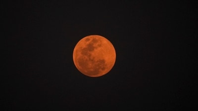 The upcoming lunar eclipse on March 14 will be the first total lunar eclipse of 2025. (Representative image/AP) The upcoming lunar eclipse on March 14 will be the first total lunar eclipse of 2025. (Representative image/AP)