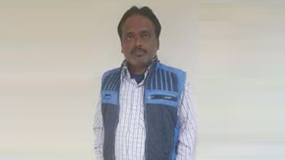 Ravindra Kumar was called to the ATS headquarters in Lucknow and arrested after a detailed interrogation (UP ATS release) Ravindra Kumar was called to the ATS headquarters in Lucknow and arrested after a detailed interrogation (UP ATS release)