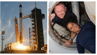 Sunita Williams and Butch Wilmore have been on the International Space Station since June. (AFP) (SpaceX & AFP) Sunita Williams and Butch Wilmore have been on the International Space Station since June. (AFP) (SpaceX & AFP)