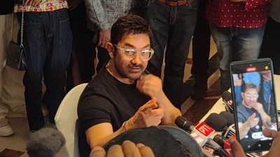 Aamir Khan meets the press ahead of his 60th birthday.