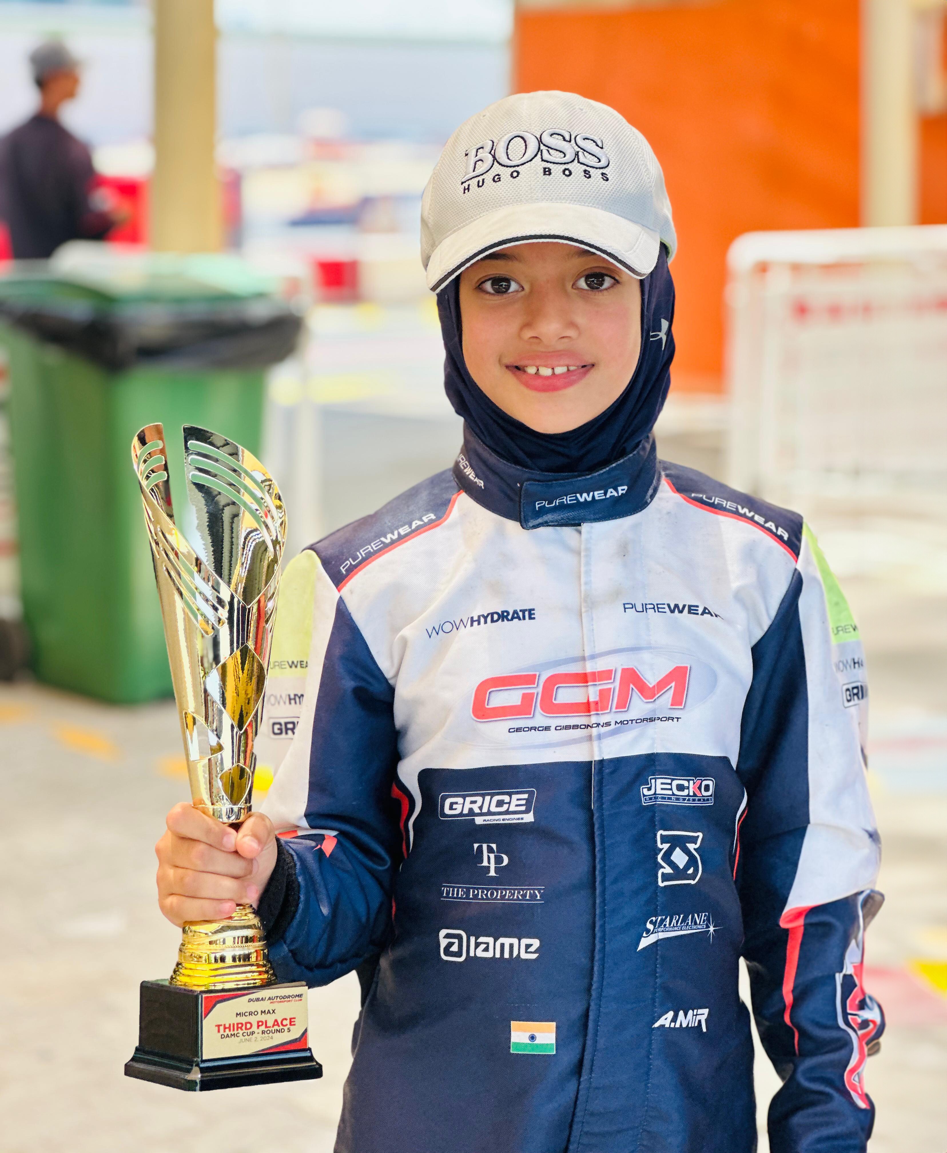 Mir with the 2024 DAMC trophy in Dubai. Mir with the 2024 DAMC trophy in Dubai.