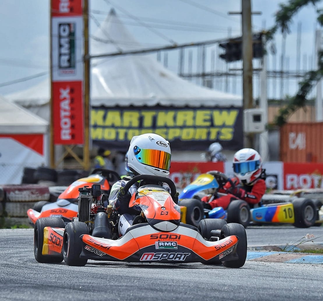 At the Indian Karting Championship last year. At the Indian Karting Championship last year.