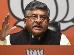 BJP leader Ravi Shankar Prasad. BJP leader Ravi Shankar Prasad.
