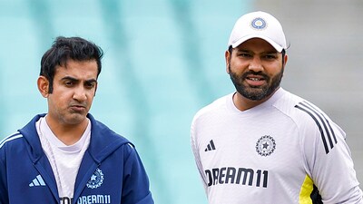 Indian head coach Gautam Gambhir (L) with Rohit Sharma in Australia (ICC- X) Indian head coach Gautam Gambhir (L) with Rohit Sharma in Australia (ICC- X)