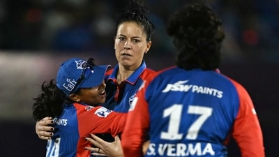 Kapp, Jess Jonassen, Nallapureddy Charani bagged two-wicket hauls as DC restricted MI to 149/7 in 20 overs. (AFP) Kapp, Jess Jonassen, Nallapureddy Charani bagged two-wicket hauls as DC restricted MI to 149/7 in 20 overs. (AFP)