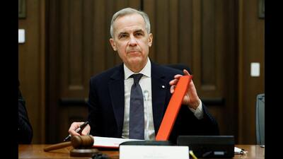 Canada's Prime Minister Mark Carney attends a cabinet meeting on Parliament Hill in Ottawa, Ontario, on Friday. (REUTERS)