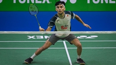 Indian badminton player Lakshya Sen crashed out of All England Open. (HT_PRINT)
