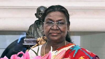 President Droupadi Murmu at Rashtrapati Bhavan. (President of India - X)