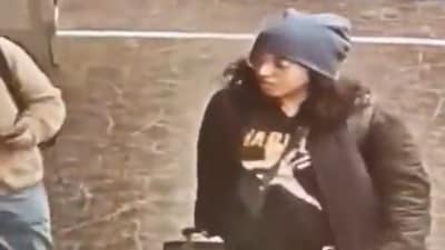 Secretary of Homeland Security Kristi Noem posted a video on X on Friday that appears to show Ranjani Srinivasan pulling a suitcase at LaGuardia Airport. (X/Sec_Noem) Secretary of Homeland Security Kristi Noem posted a video on X on Friday that appears to show Ranjani Srinivasan pulling a suitcase at LaGuardia Airport. (X/Sec_Noem)