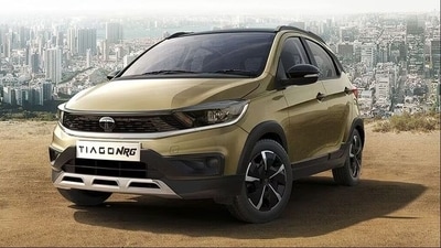 Tata Tiago NRG gets a more rugged design over the standard Tiago. Tata Tiago NRG gets a more rugged design over the standard Tiago.