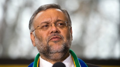 South Africa's ambassador to the U.S. Ebrahim Rasool at the South African Embassy in Washington. (File) (AP) South Africa's ambassador to the U.S. Ebrahim Rasool at the South African Embassy in Washington. (File) (AP)