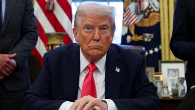 Democrats faced intense pressure from their grassroots supporters to oppose Trump’s spending cuts but ultimately relented. (REUTERS)