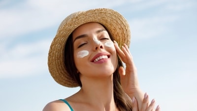 Sunscreen protects you from UV exposure so there's no question of letting it go to stop eye irritation. (Shutterstock) Sunscreen protects you from UV exposure so there's no question of letting it go to stop eye irritation. (Shutterstock)
