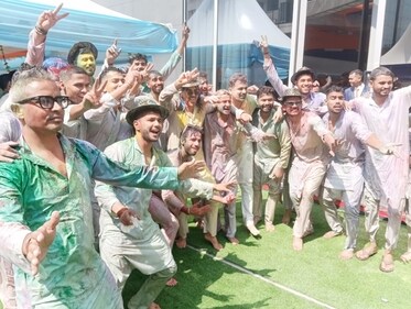 LSG team members celebrating Holi LSG team members celebrating Holi