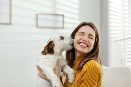 Interaction with dogs boosts good mood. (Shutterstock) Interaction with dogs boosts good mood. (Shutterstock)