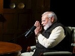 Prime Minister Narendra Modi during a podcast with Lex Fridman. Prime Minister Narendra Modi during a podcast with Lex Fridman.